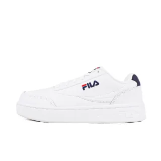 【FILA】Court Lux 男女 休閒鞋 小白鞋 皮革 百搭 厚底 增高 白(4-C903W-133)