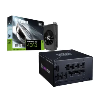 【ZOTAC 索泰】RTX4060+850W組合★ RTX 4060 8GB顯示卡+酷碼 金牌850W電源供應器(卡+電源)