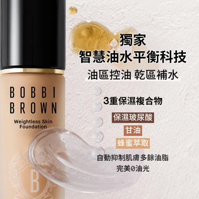 【Bobbi Brown 芭比波朗】霧光持久粉底液30ml(全新夏日持久底妝/柔霧光/SPF 15 PA++)