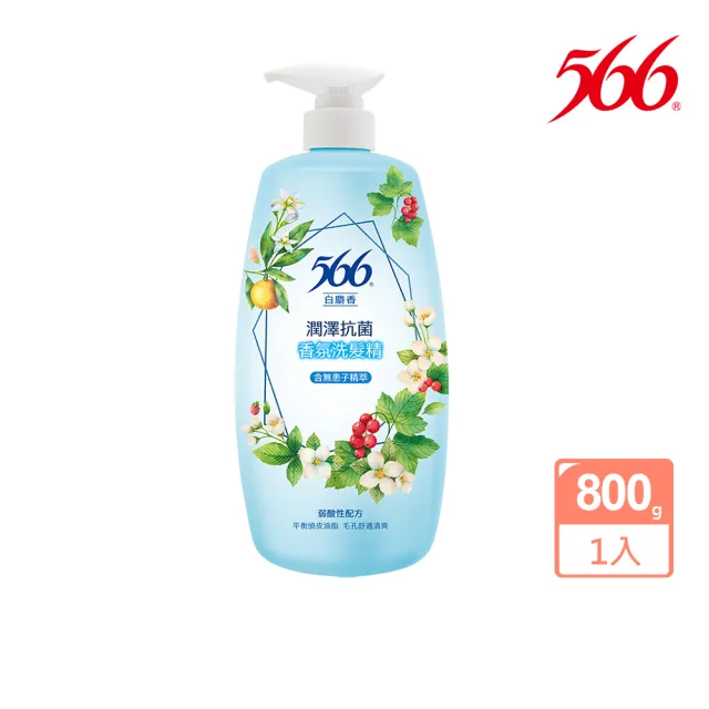 【566】抗菌香氛洗髮精800gx5(金朵茉莉保濕/白麝香潤澤/小蒼蘭抗屑/玫瑰養髮 四款任選)