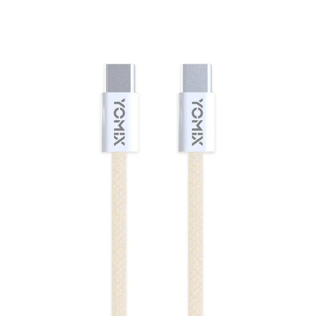 2入組【YOMIX 優迷】1.5M USB-C to USB-C 60W編織快充充電傳輸線(筆電/Android/Switch/支援iphone16快充)