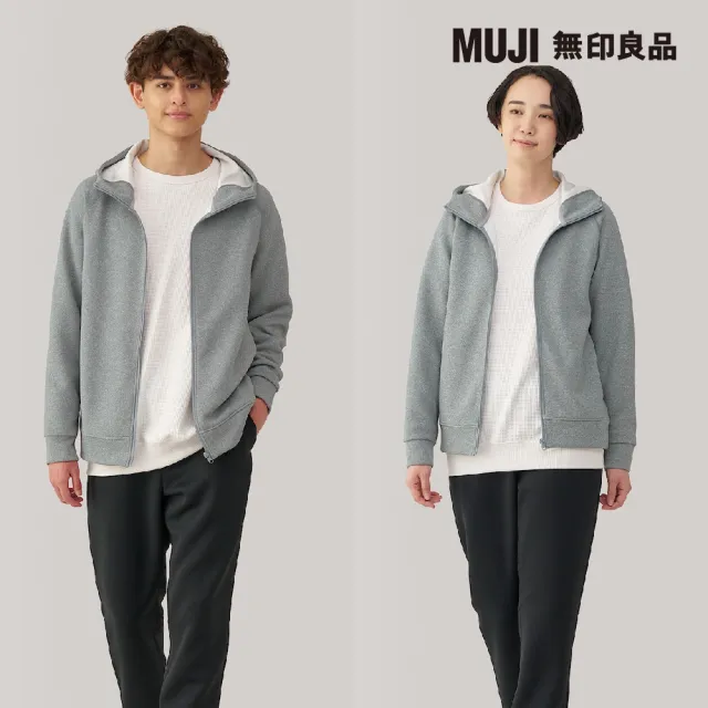 【MUJI 無印良品】男抗UV速乾裏毛拉鍊連帽外套(共3色)