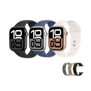 金屬錶帶組【Apple】Apple Watch S10 GPS 42mm(鋁金屬錶殼搭配運動型錶帶)