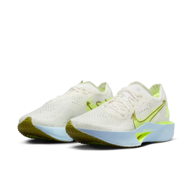 NIKE 耐吉 運動鞋 慢跑鞋 路跑 馬拉松 女鞋 W NIKE ZOOMX VAPORFLY NEXT% 3 米白 螢光黃(HQ3464143)