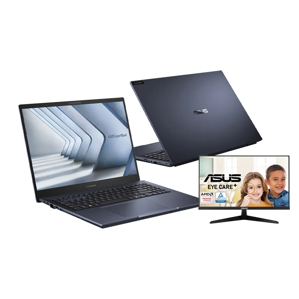 【ASUS】+27型螢幕組★16吋i5商用筆電(B5602CBA-0121A1240P/i5-1240P/16G/512G SSD/W11P)