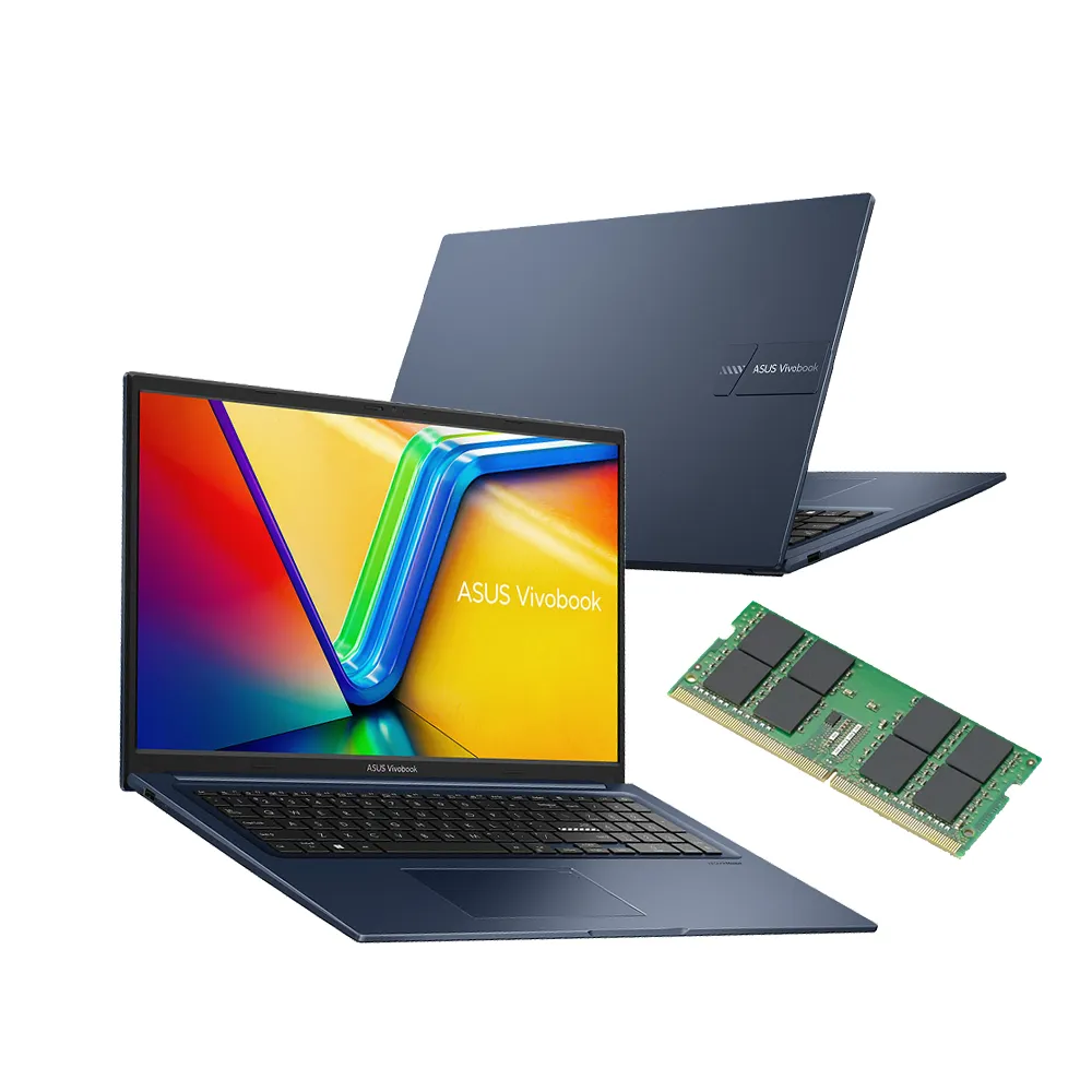 【ASUS】升級16G組★17.3吋G8505輕薄筆電(Vivobook 17 X1704ZA/PENTIUM G8505/8G/512G SSD/W11)