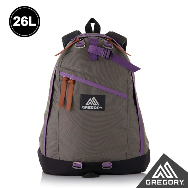 Gregory 26L DAY PACK 日系 後背 電腦包 灰/紫(筆電夾層 減壓背帶 抗撕裂 多夾層)