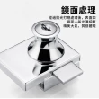 【ZIPJOY】玻璃櫥窗鎖 免開孔櫃門鎖 單門/雙門玻璃窗鎖 窗鎖 暗閂鎖 玻璃門鎖(展示櫃//櫥櫃/酒櫃/檔櫃)