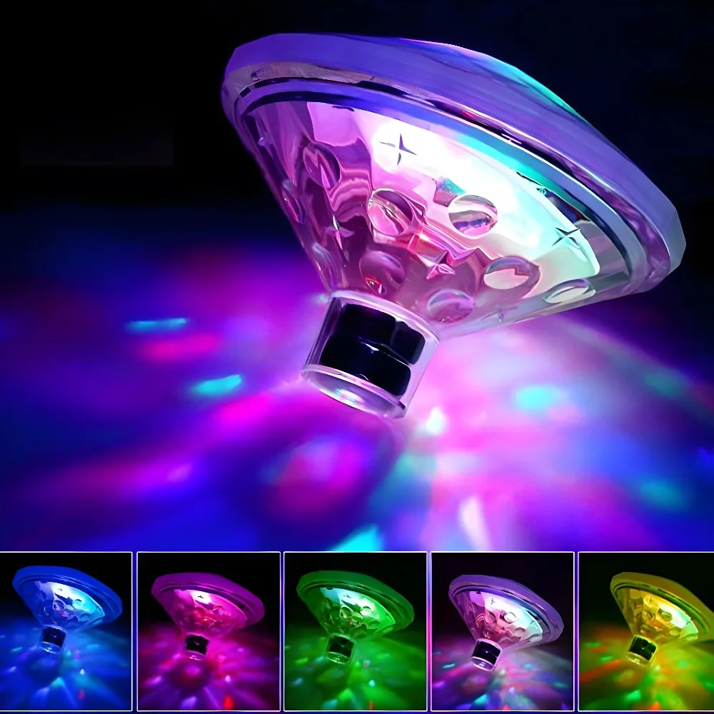【霓虹sparkle】LED防水鑽石七彩燈(浮水燈 造景燈 場景燈 氛圍燈 床頭燈 檯燈 游泳池 浴缸 氛圍燈 裝飾燈)