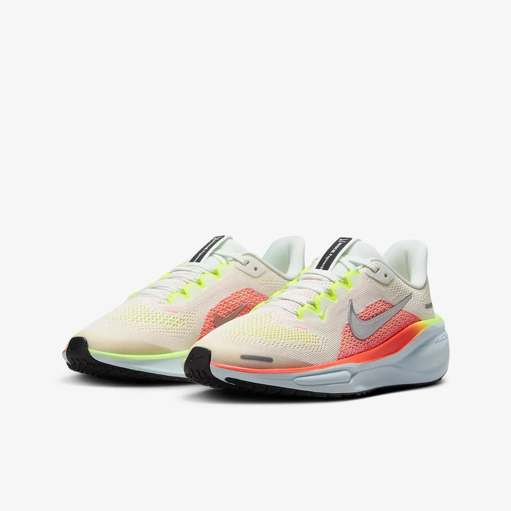 【NIKE 耐吉】運動鞋 跑鞋 慢跑鞋 女鞋 中大童 男鞋 AIR ZOOM PEGASUS 41 GS 白黃紅 小飛馬(FN5041100)