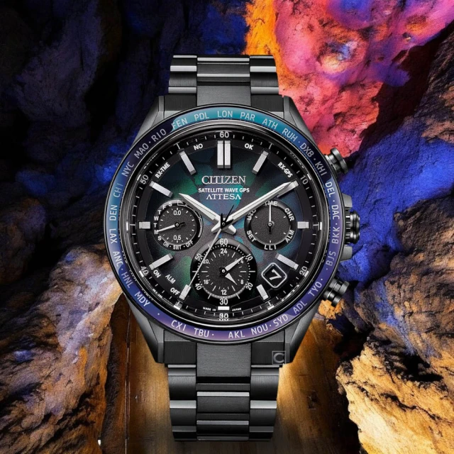 【CITIZEN 星辰】Attesa 宇宙幻彩 100週年限量版 GPS衛星對時 男錶(CC4057-60E)