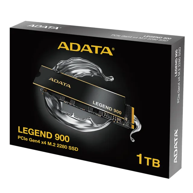 【ADATA 威剛】LEGEND 900 PCIe Gen4x4 M.2 2280 1TB 固態硬碟(讀7000MB/寫4700MB*附散熱片)