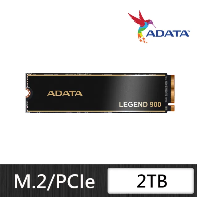 【ADATA 威剛】LEGEND 900 PCIe Gen4x4 M.2 2280 2TB SSD固態硬碟 (讀7000MB/寫5400MB*附散熱片)