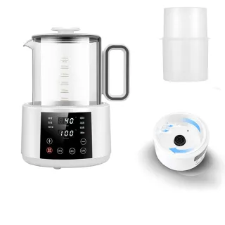 全自動沖泡奶粉 恆溫調奶器(三合一熱奶器 恆溫熱水壺 溫奶器 奶瓶加熱器 奶瓶消毒烘乾)