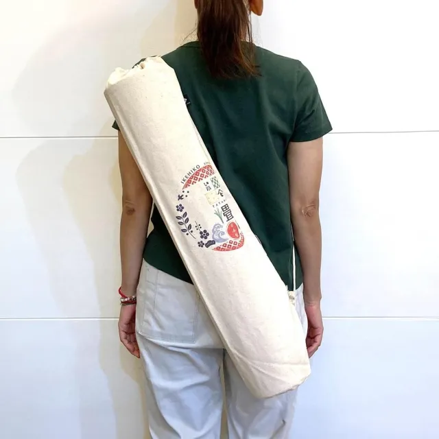 【IKEHIKO】藺草瑜珈墊專用印花布袋｜23x72cm｜1件｜藺草瑜珈墊｜瑜珈墊配件