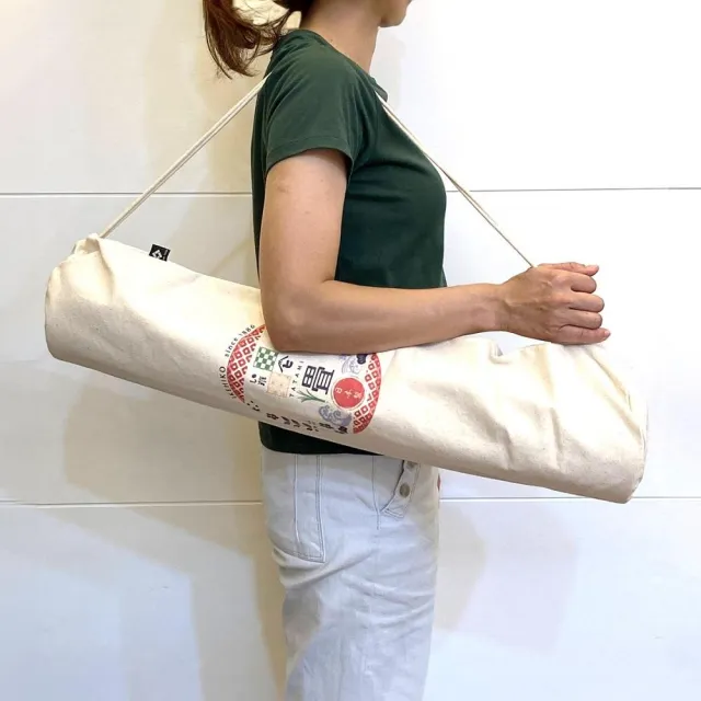 【IKEHIKO】藺草瑜珈墊專用印花布袋｜23x72cm｜1件｜藺草瑜珈墊｜瑜珈墊配件