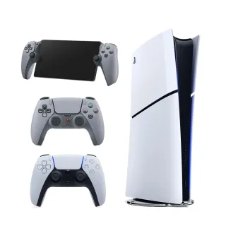 【SONY 索尼】New PS5 數位版主機(PS5 Slim)+《PS Portal (30週年紀念款)》+《無線控制器(30週年紀念款)》