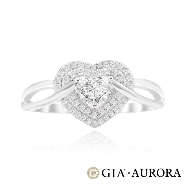 AURORA 歐羅拉 GIA 50分 D color 天然真鑽 心形婚戒鑽戒 鉑金台 PT950 呵護