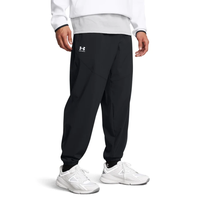 UNDER ARMOUR UA 男 Vibe Woven Jogger 長褲_1386557-001(黑色)