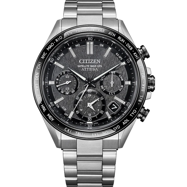 CITIZEN 星辰 GENTS系列 GPS 衛星對時 光動能鈦金屬手錶44.6mm(CC4058-67X)