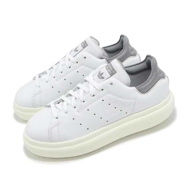 adidas 愛迪達 休閒鞋 Stan Smith PF W 女鞋 白 灰 厚底 增高 小白鞋 史密斯 愛迪達(ID3741)