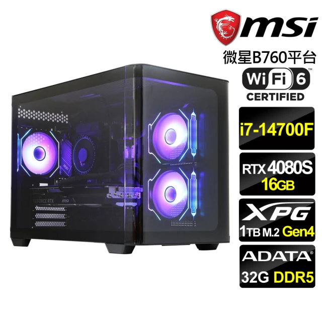 微星平台 i9二四核 RTX4070 SUPER 3X Wi