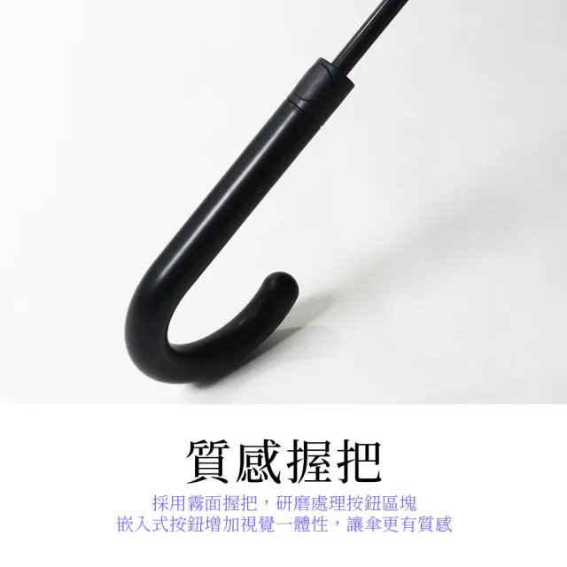 【雨傘王】BigRed 輕巧無敵 直傘 自動傘 防曬抗UV 黑膠傘布(終身免費維修)