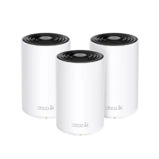 【TP-Link】WiFi 6E AXE5400 三頻 Gigabit 真Mesh 無線路由器 分享器(透天厝首選/Deco XE75 三入組)