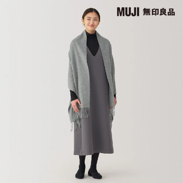 MUJI 無印良品 羊毛可當膝上毯大判披肩(共8色)