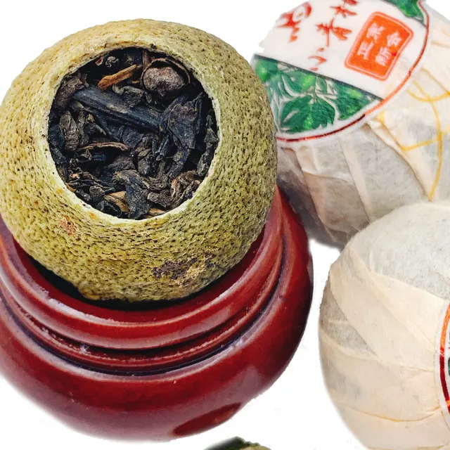 【藏古祥館】天馬小青柑(熟茶 小餅茶 普洱 猛海 沱茶)