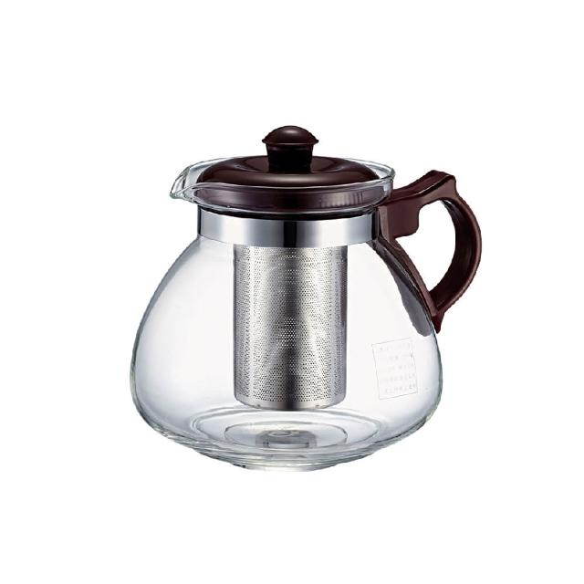 【Glass King】GK-806/耐熱泡茶壺/1400ml(耐熱玻璃壺/大容量泡茶壺/不鏽鋼濾網)
