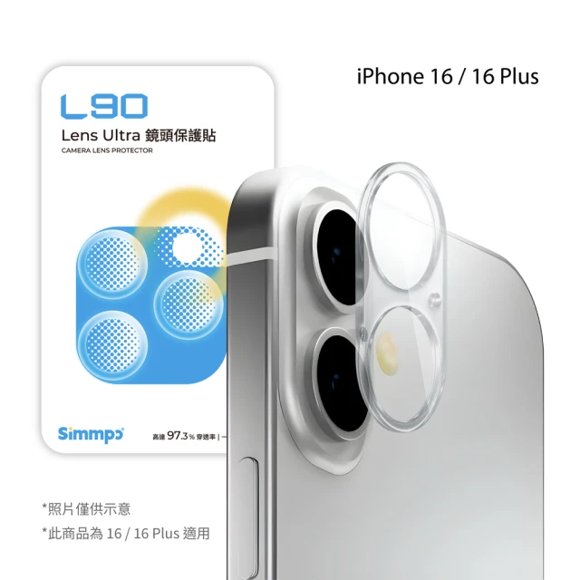 Simmpo L-90 Lens Ultra 鏡頭保護貼(16 /16 Plus)