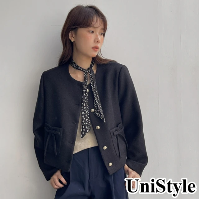 UniStyle 純色長袖襯衫 韓版簡約基礎款上衣 女 WT