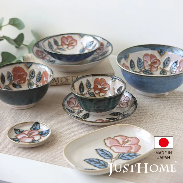【Just Home】日本製玫瑰窯變陶瓷7吋麵碗(日本製 碗 湯碗 麵碗 碗盤)