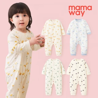 【mamaway 媽媽餵】BABY 長袖連身衣  多款任選(寶寶連身衣、嬰兒連身衣)