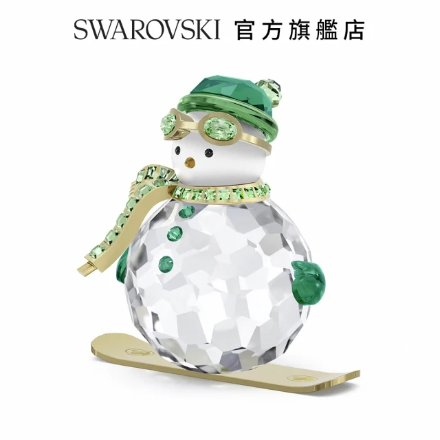 SWAROVSKI 施華洛世奇 Holiday Cheers Dulcis 雪人 綠色(限量手作系列)