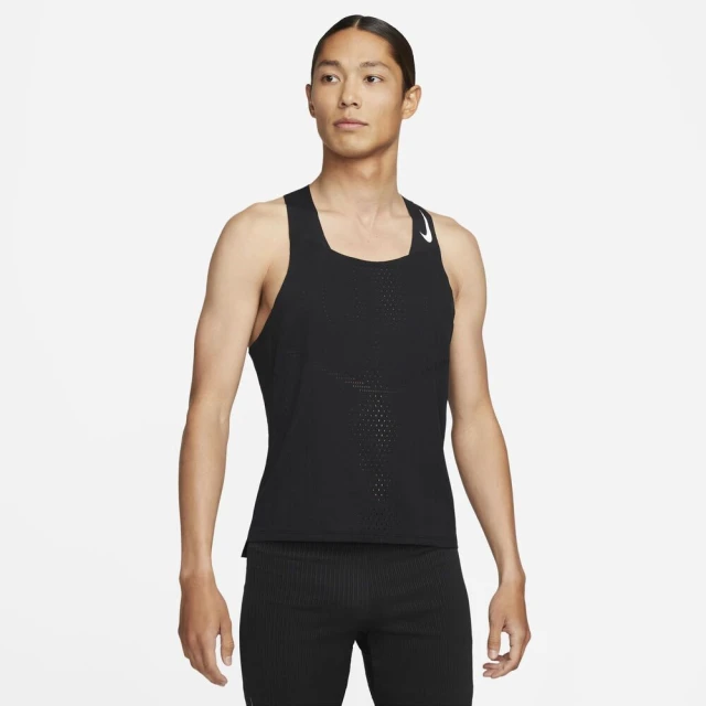 NIKE 耐吉 運動背心 慢跑背心_男_黑色_AS M NK DFADV AROSWFT SINGLET(DM4625010)