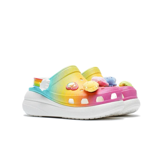 Crocs CARE BEARS CRUSH CLOG 彩虹熊 泡芙 彩色(210103-100)