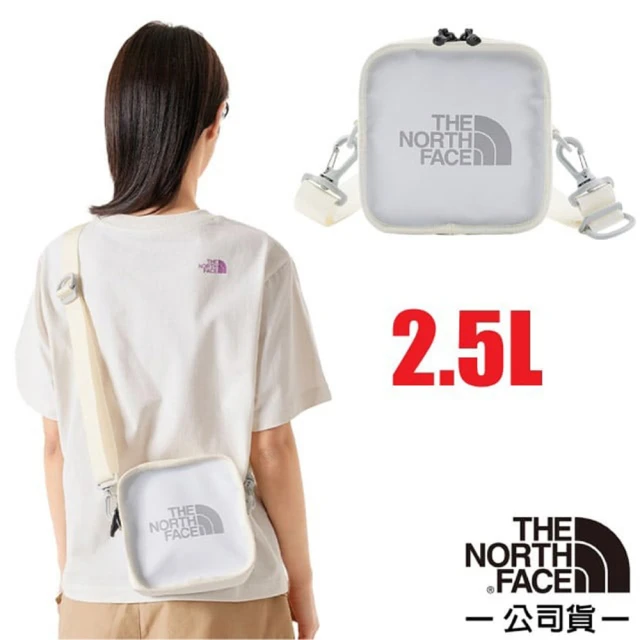 The North Face 2.5L 大Logo多功能日用防水耐磨單肩斜背包/腰包(3VWS-XOC 白)