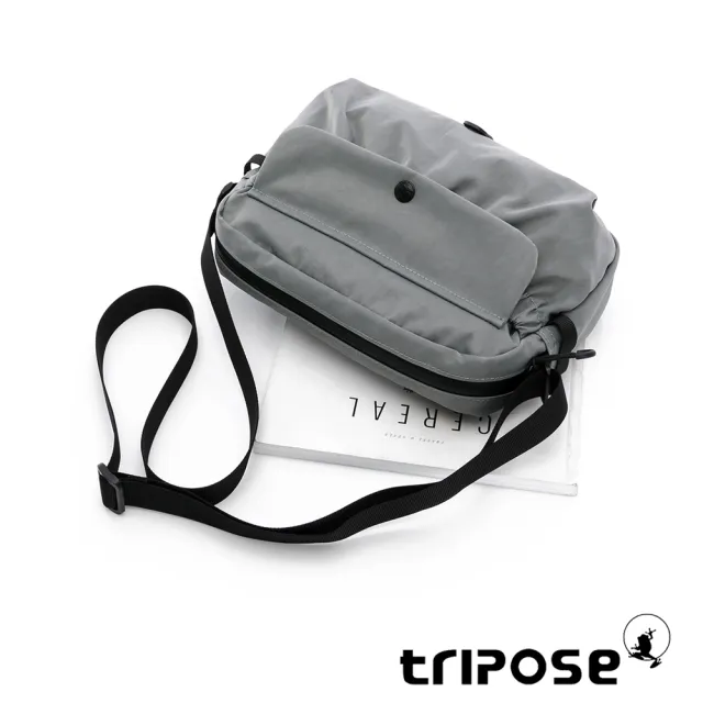 【tripose】REFLEC微皺尼龍輕量橫式斜背包-小(多色)