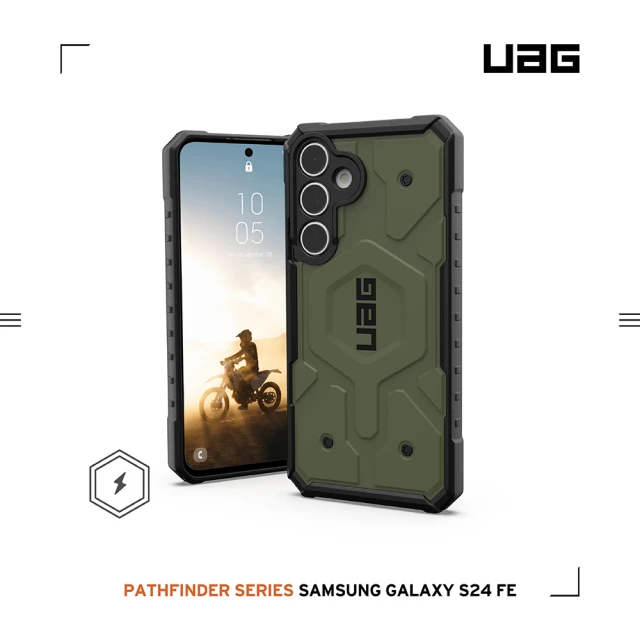 UAG Galaxy S24 FE 磁吸耐衝擊經典保護殼-綠(支援MagSafe無線充電)