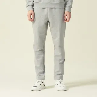 【ELLE ACTIVE】男款 針織保暖運動棉長褲-淺灰色(EA24A2M3401#93)
