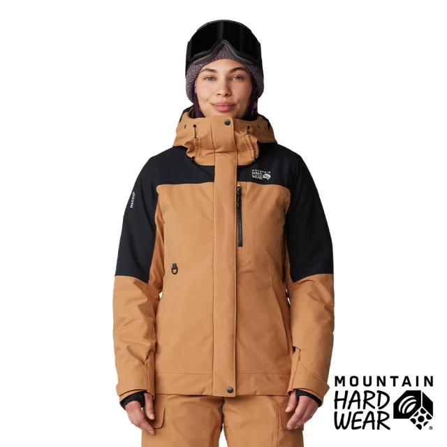 Mountain Hardwear Powder Maven Jacket W 滑雪防水化纖連帽外套 女款 滿銅紅土/黑 #2092901