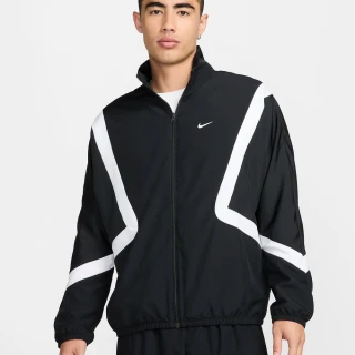 【NIKE 耐吉】運動外套 休閒 梭織 籃球 男 AS M NK DF WVN ICON JKT STRTFV 黑色(FZ0249010)