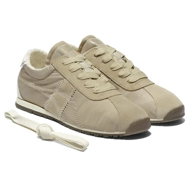 【Onitsuka Tiger】鬼塚虎 米色車線虎爪紋 TIGER CORSAIR A55 休閒鞋 (1183C317-021)