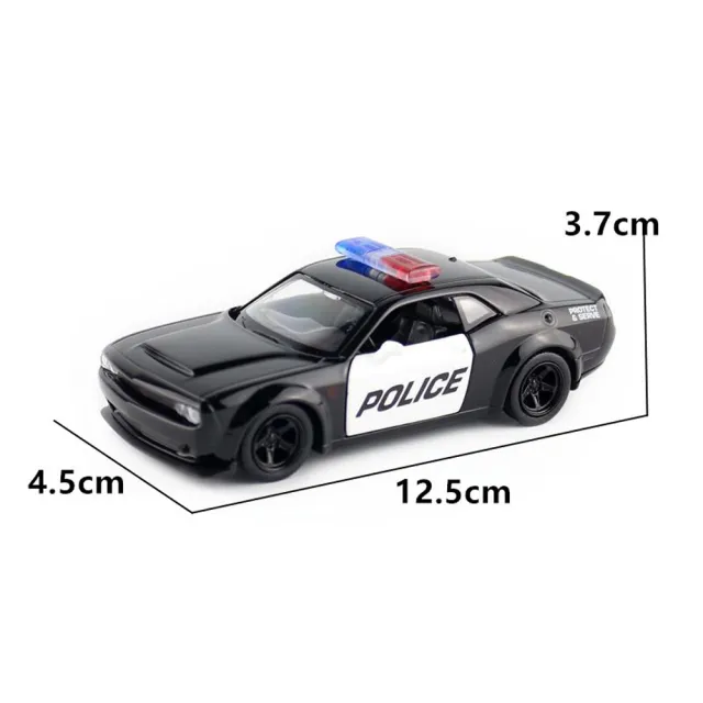1:38模型車 道奇挑戰者模型車 警車模型(Dodge Challenger)