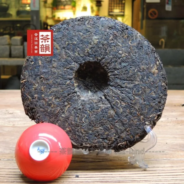 【茶韻】普洱茶2006年中茶紅印8001山河一片紅青餅400g/餅 茶葉禮盒(生茶/附收藏盒x1可提袋)