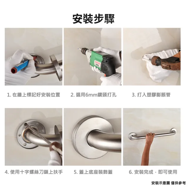 不鏽鋼C型安全扶手-60cm 老人浴室 防滑扶手(ST 公家機關扶手 廁所扶手 不鏽鋼扶手)