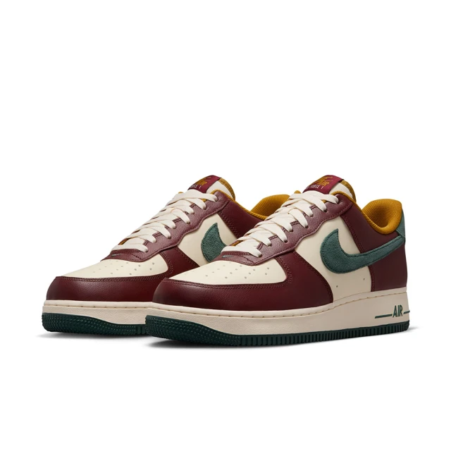 NIKE 耐吉 休閒鞋 男鞋 運動鞋 AF1 AIR FORCE 1 07 LV8 米紅綠 HQ3612-113