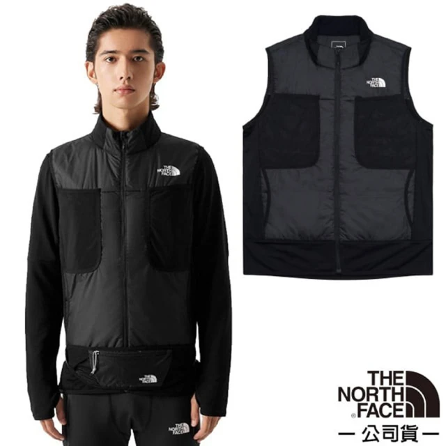 The North Face 男 WINTER WARM PRO 防風保暖立領鋪棉背心.拉鍊開襟背心(83S9-JK3 宇宙黑)